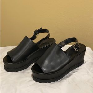 Black Platform Sandals